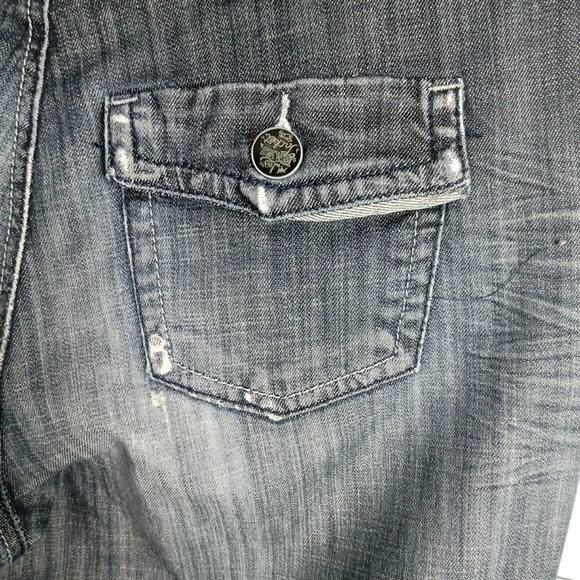 LOIS Womens Relaxed Fit Distressed Denim Blue Jeans Size 10 - Picture 5 of 11